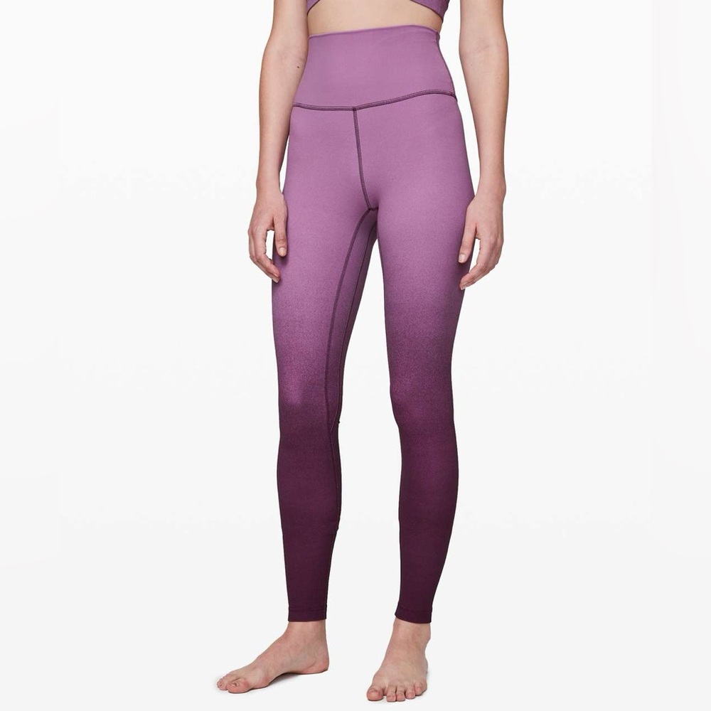 Lululemon | Size 4 Purple 28" Spray Ombre Align Pant